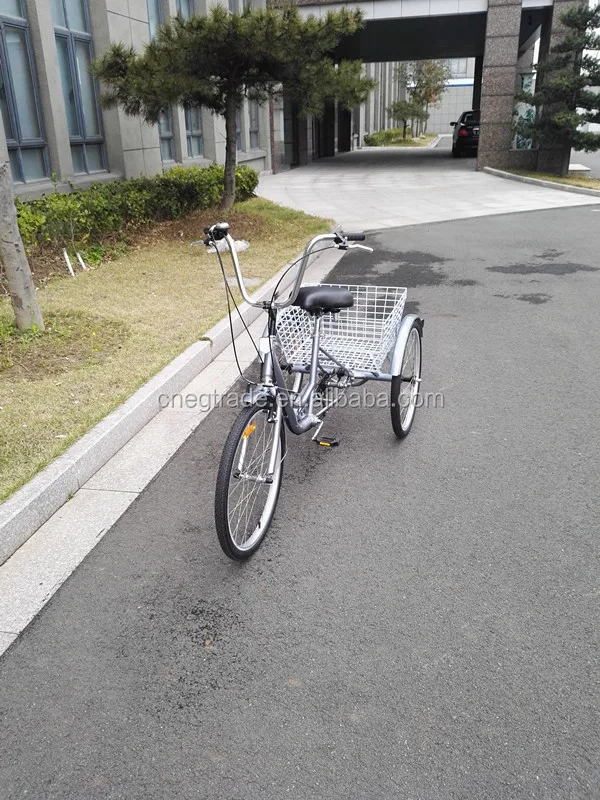 Hot sale adult single speed cheap family tricycle bicycle GW7001