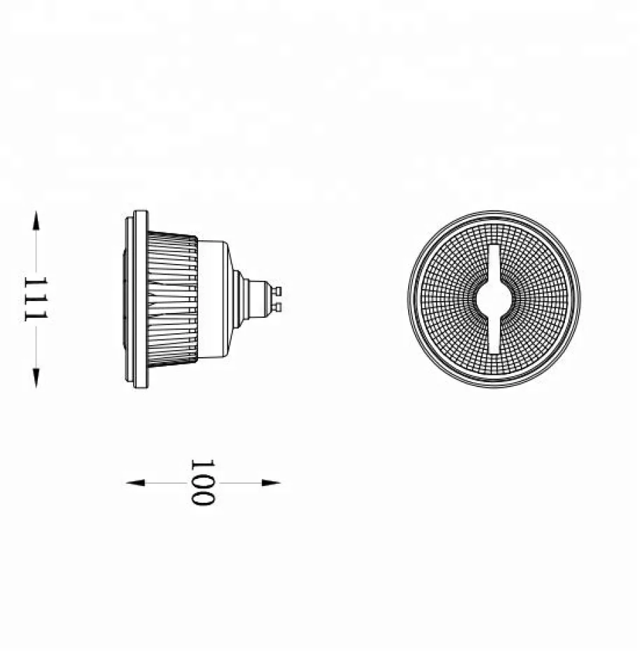 
Ar111 LED GU10 Base Spot Light Bulb 15 Watts 780lm 75w Halogen Bulb Replacement 