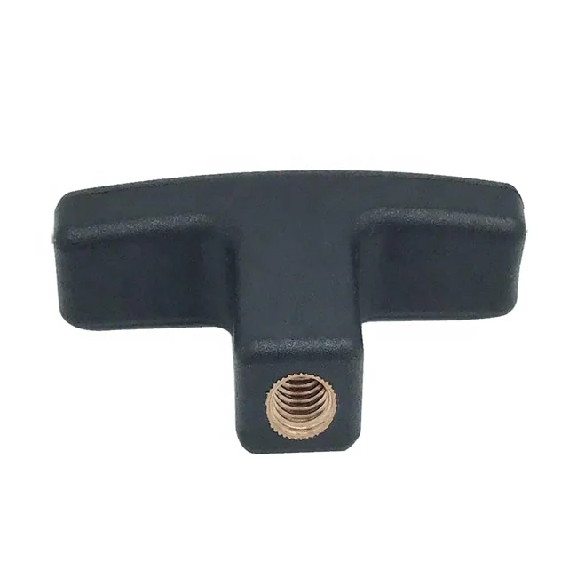 M8 Thread Plastic T-Shape Clamping Handle Screw Knob