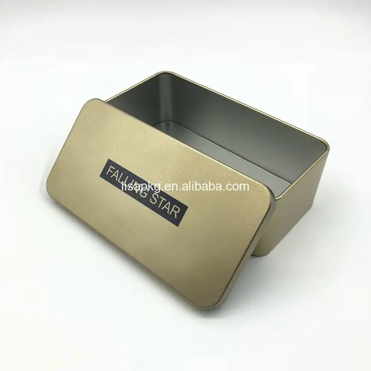 Custom Printed Packaging Wholesale Biscuit Gift Tin Box With Lid metal box custom