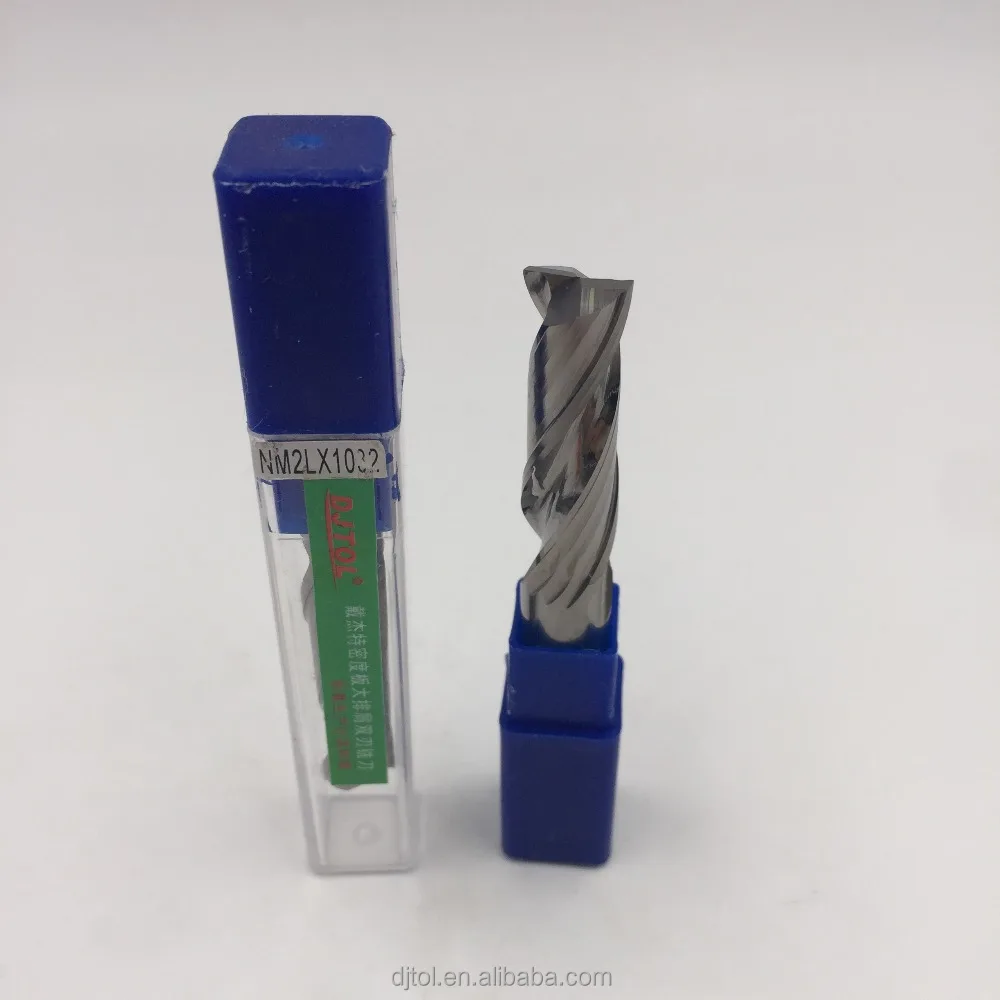 DJTOL double large flutes spiral bits for MDF