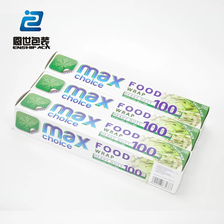 max choice good quality food cling film warp 100m with color box