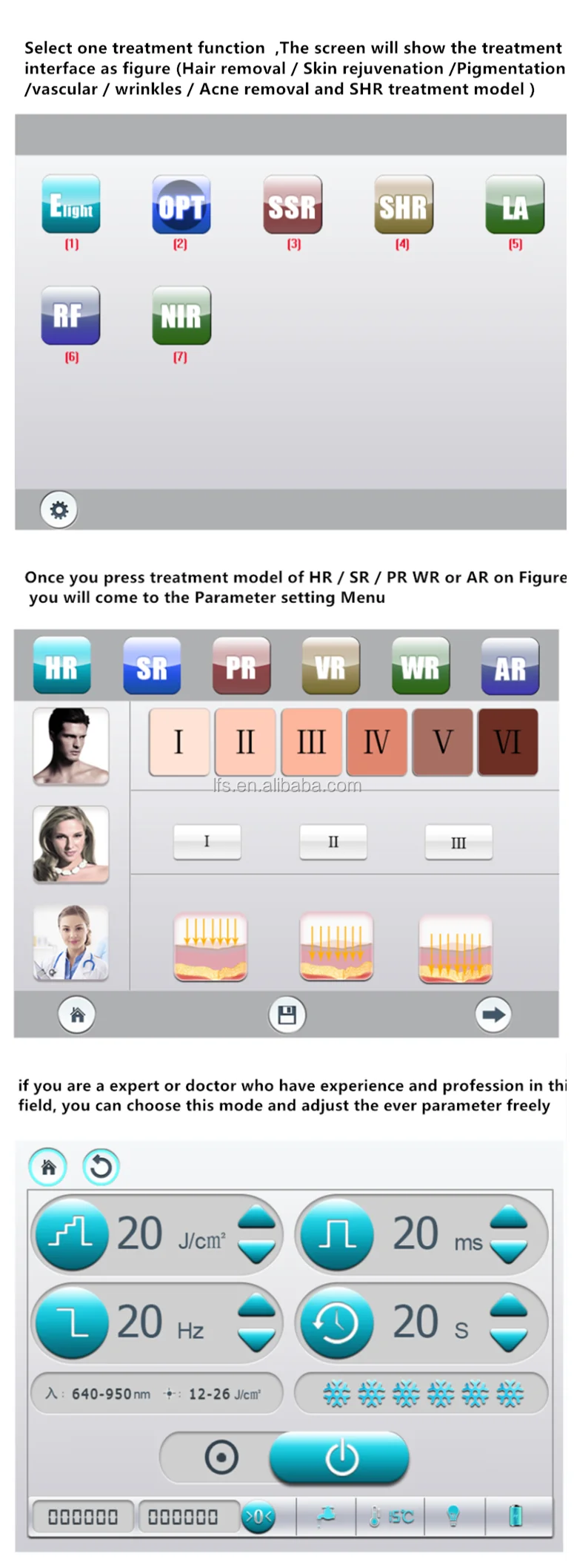 LFS-A9 портативный shr машины цены SHR/OPT/AFT IPL + elight + RF Многофункциональный IPL SHR