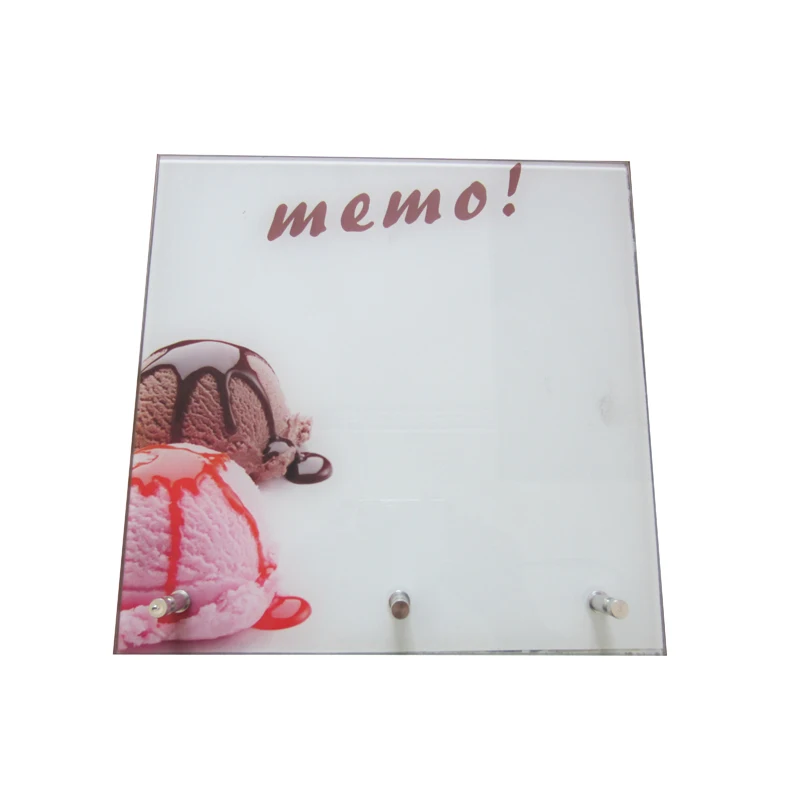 Easy Dry Erase Tempered Glass Wall Writing White Board