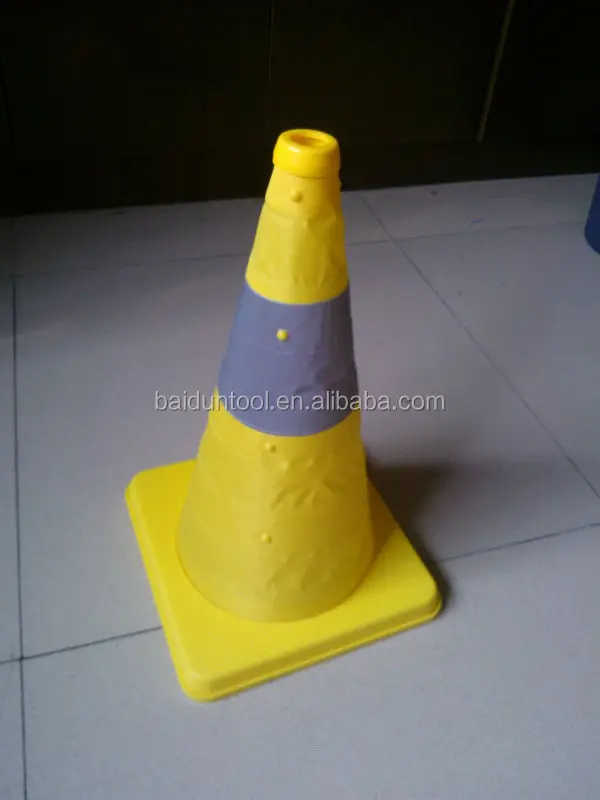 
40CM black PP traffic cone 16