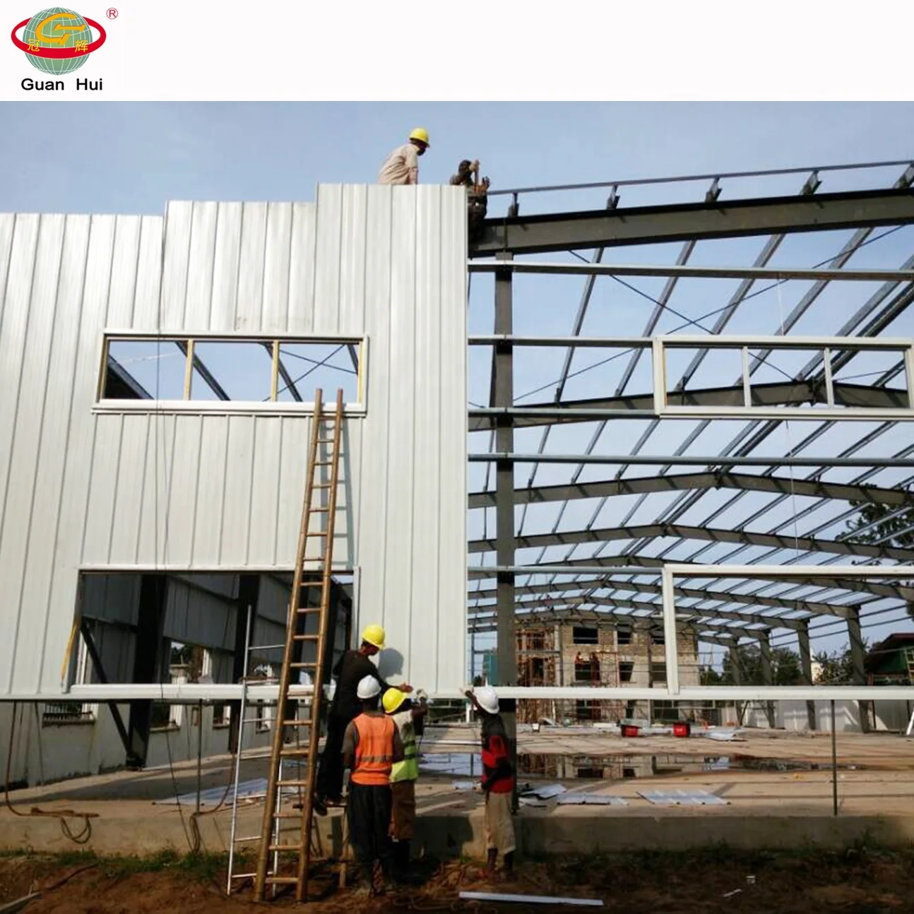 Steel frame self storage hangar shed buidling