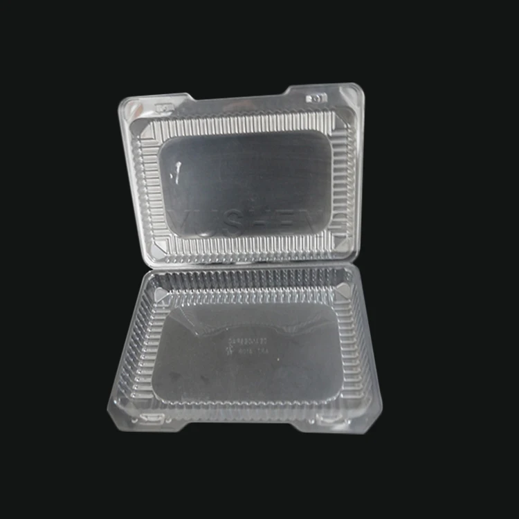 Rectangle Disposable plastic restaurant airtight disposable plastic food container