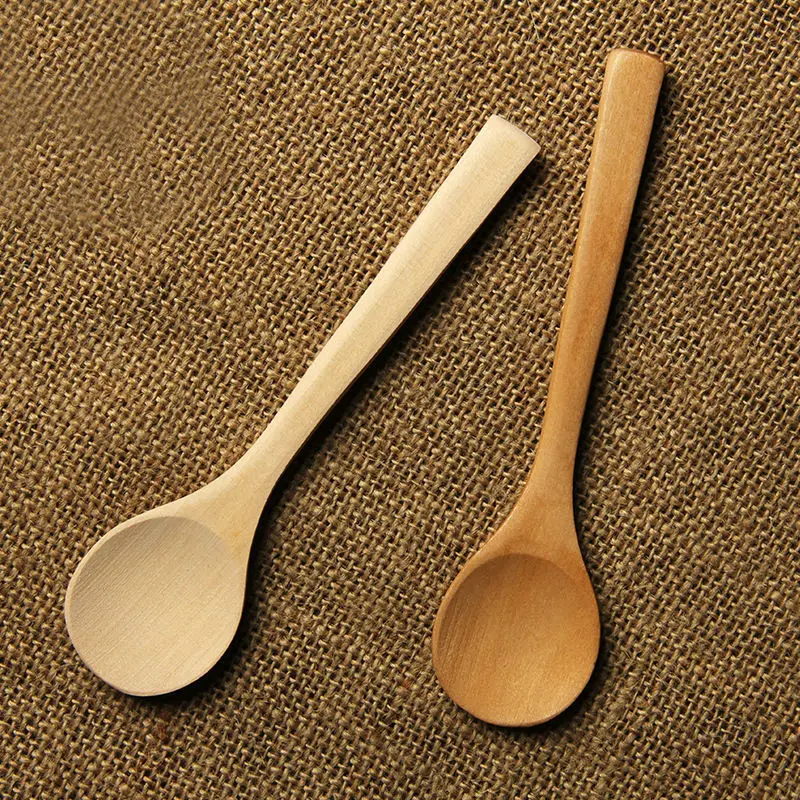 13 pcs different sizes Promotion Gift Custom Printed Wooden Spoons soup spoon reusable Handmade premium cutlery