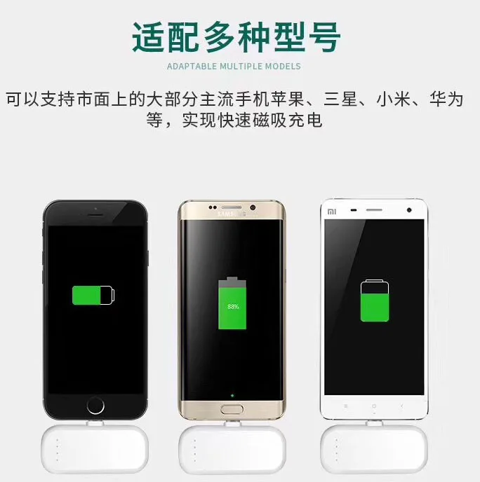 
Innovative Products Qi Standard 10W Fast Charging Wireless Charger Station Rechargeable Magnetic Power Bank Mini 