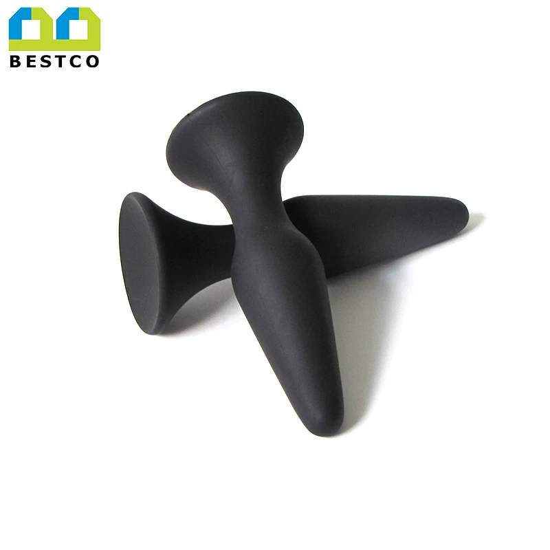 
Factory price high flexible butt plug , medical silicone anal plug for woman 