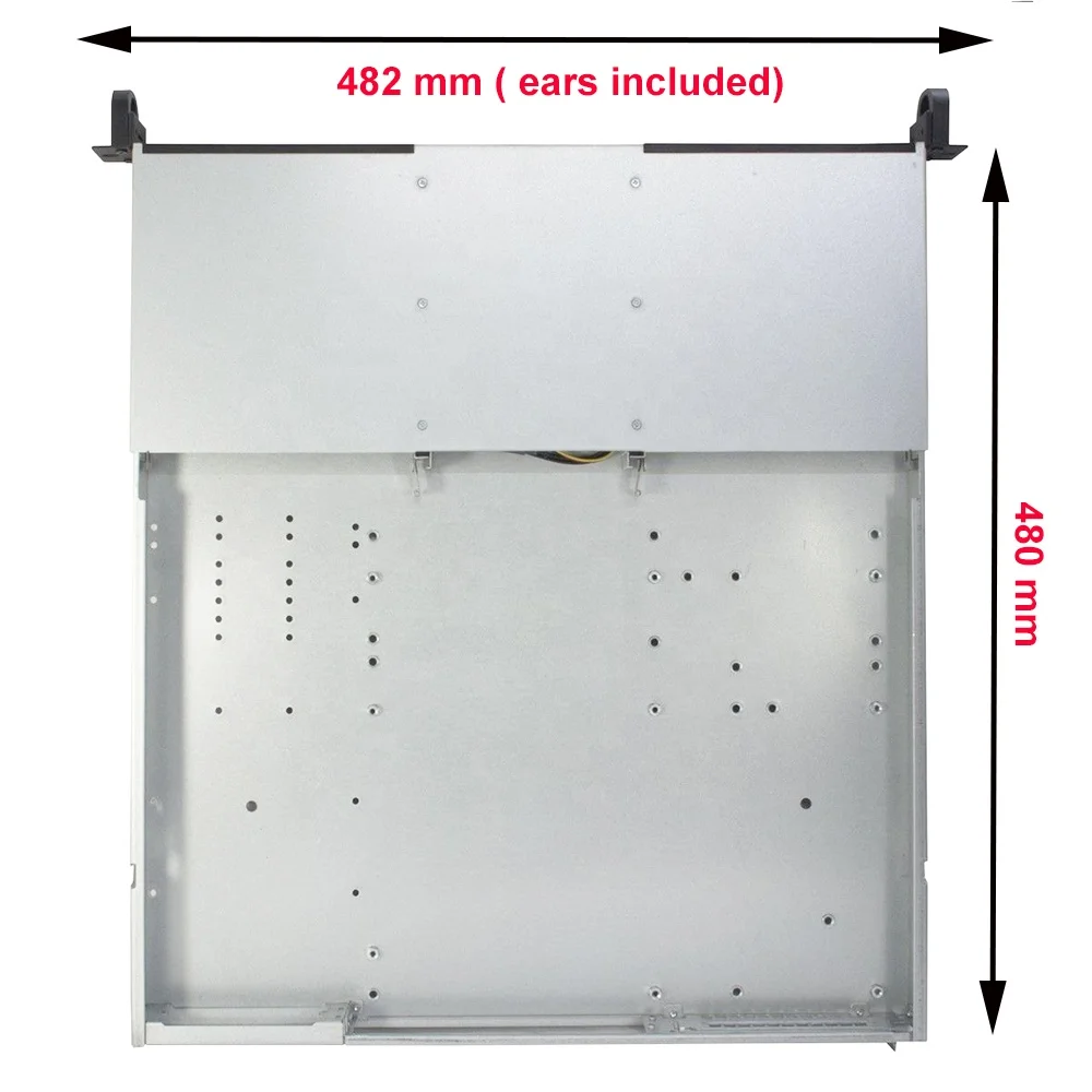 PC Computer Industrial Rack Mount Server Chassis Case 1U