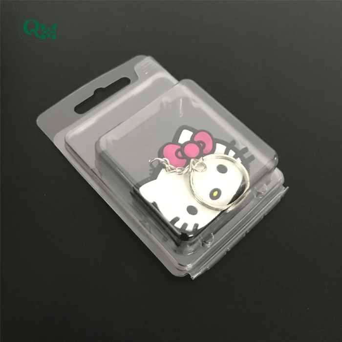 
High quality blister packaging PET box for Hello kitty key ring 
