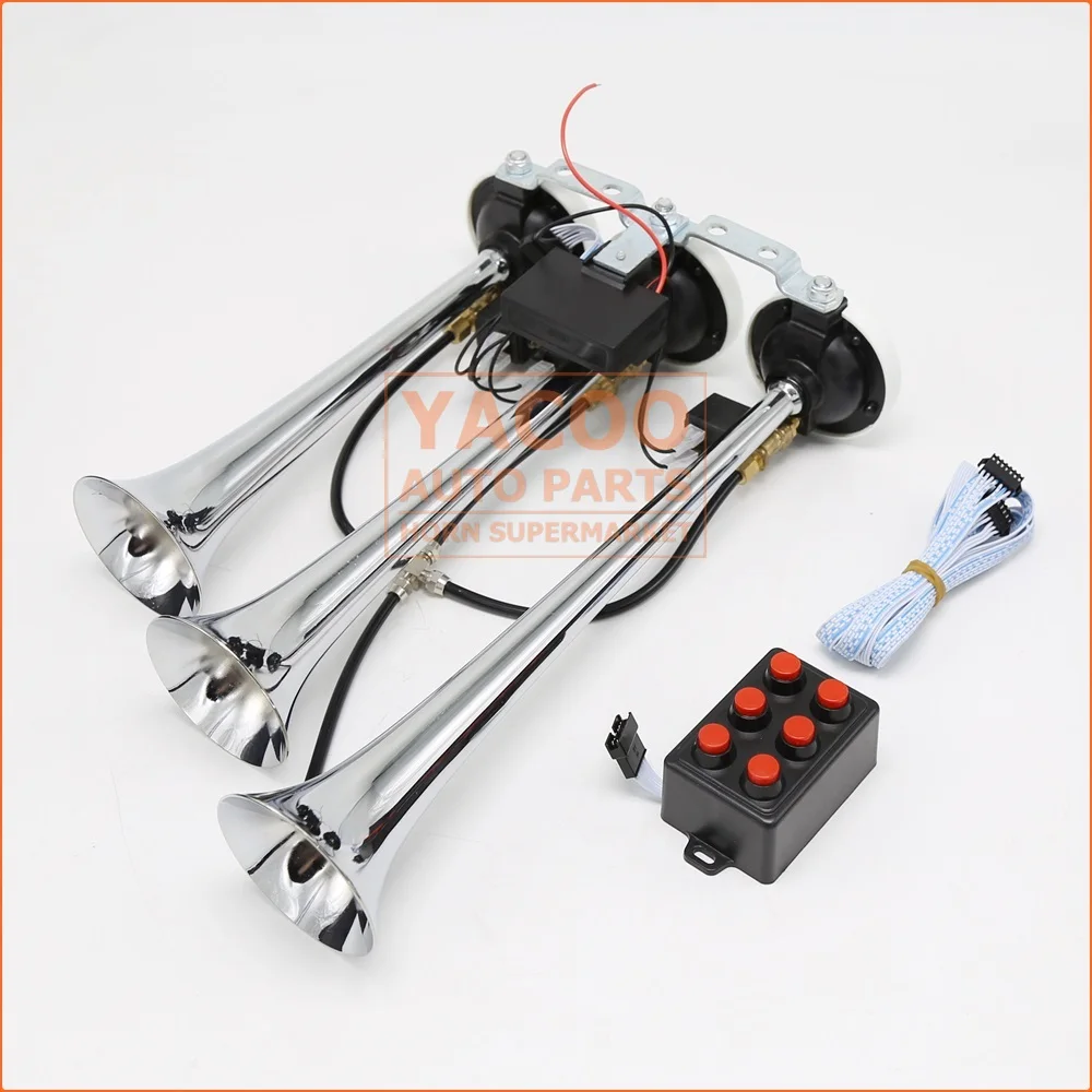 Hight Quality Wholesale Factory Silver Horn Trumpet Vehicle Air Horn Super Loud Air Horns