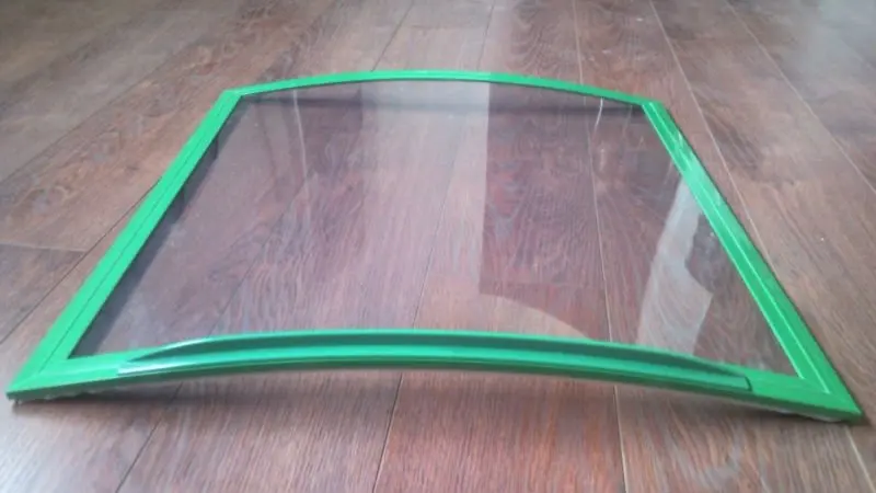 Высокие стандарты OEM ПВХ etrusion раздвижные груди Морозильный аппарат для глубокого замораживания изогнутая стеклянная дверь для мороженого