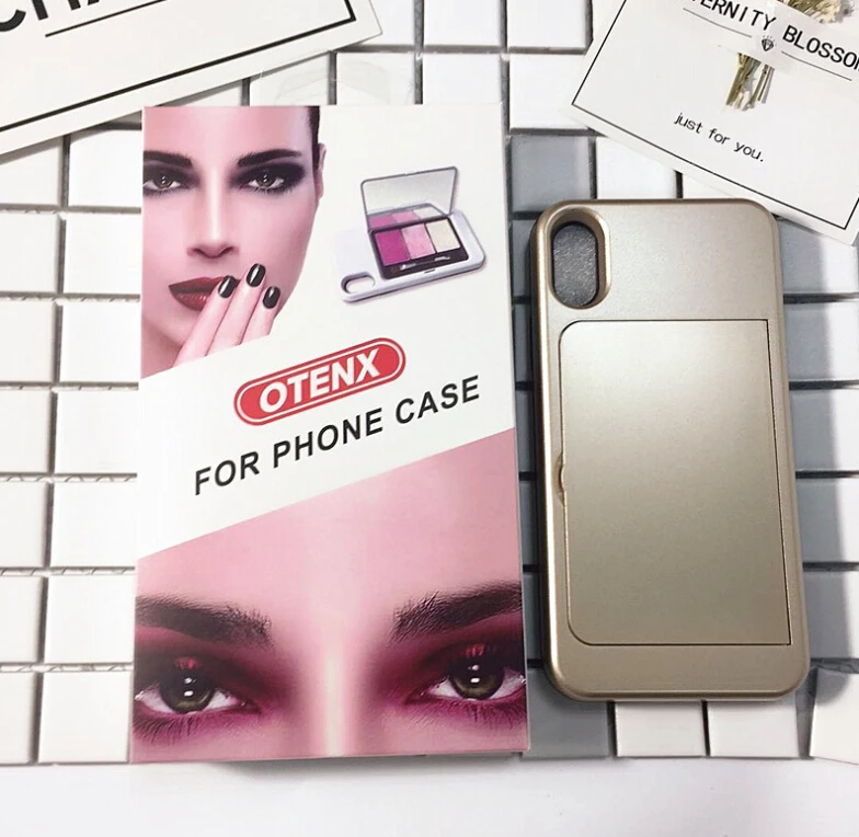 Fashion with Mirror Real Makeup Phone Case Cover for iPhone Models