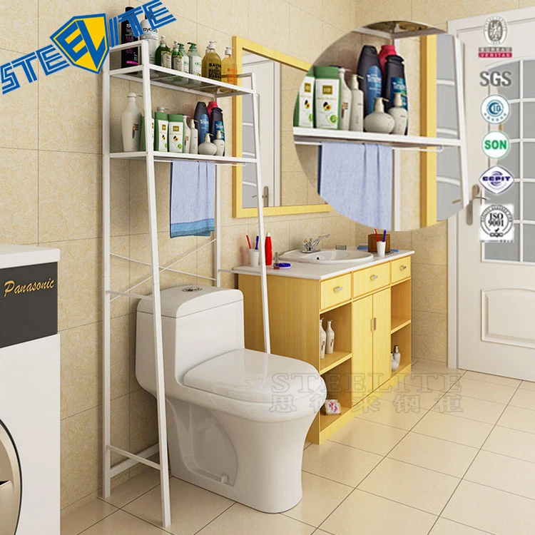
Metal Multifunction Bathroom Shelf For Washing Machine And Toilet 
