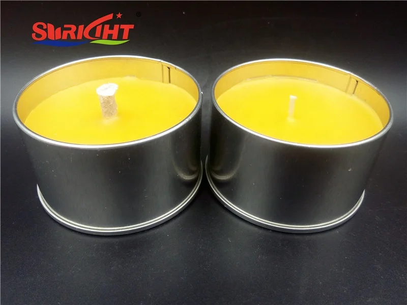 10.5oz Outdoor Citronella Scented Tin Candle SGS Round BRIGHT Jar MSDS Lead Free 100% Cotton Wick 100% Natural Soy Wax ISO9001