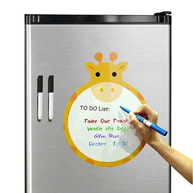 Custom Lovely Animal Writable Fridge Magnet Magnetic Dry Erase Whiteboard Stick on Fridge