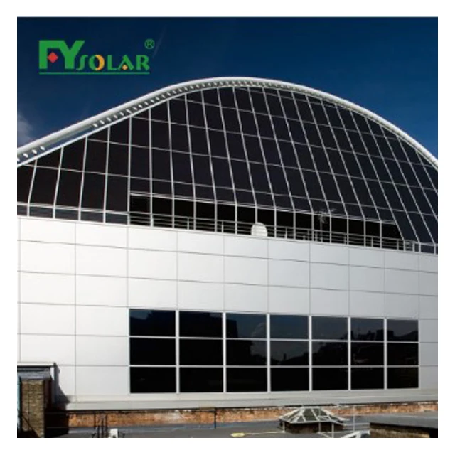 double glass solar panel bipv transparent pv module