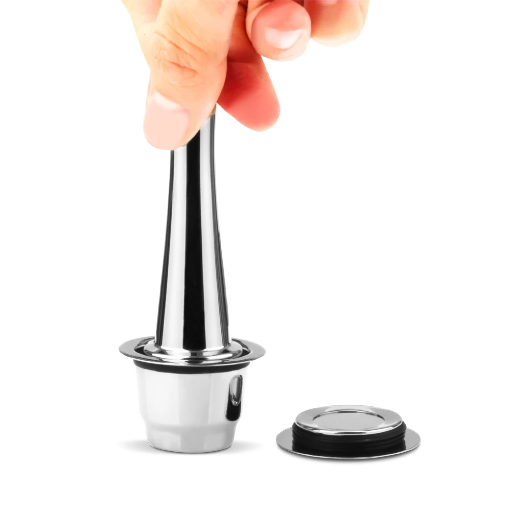 Stainless Steel Coffee Tamper Filling Tool for Nespresso/Lavazza/Illy coffee capsule