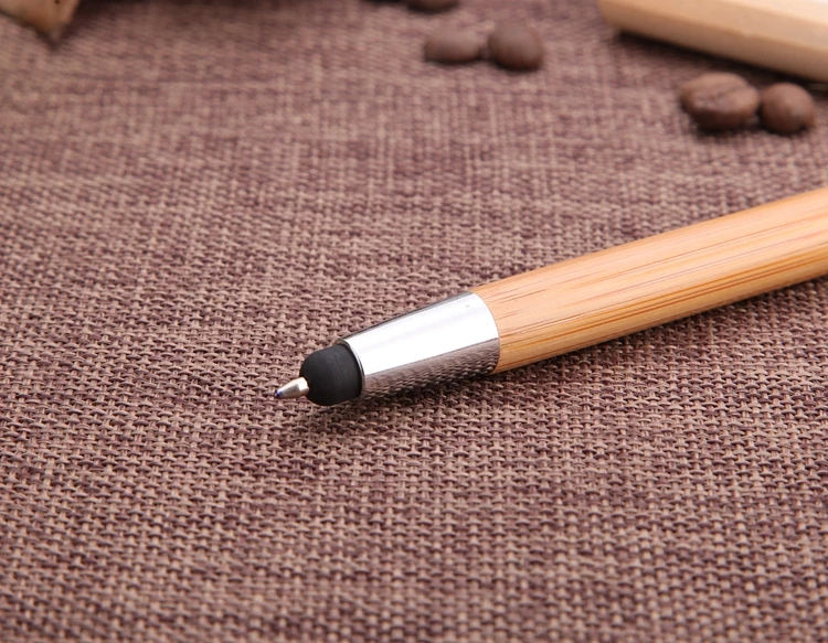 Eco friendly promotional custom wooden Bamboo stylus pen