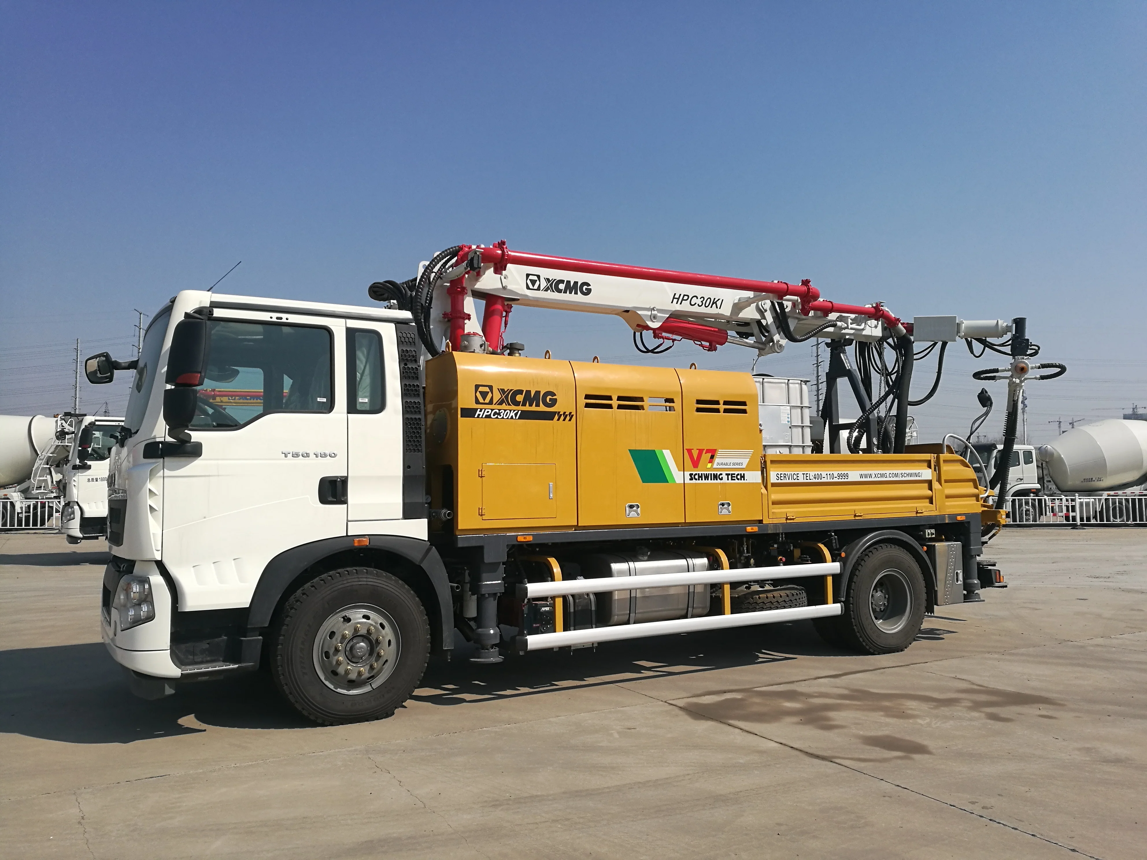 XCMG HPC30KI установленная тележкой бетона машина для горячего Распыления Торкрет цена