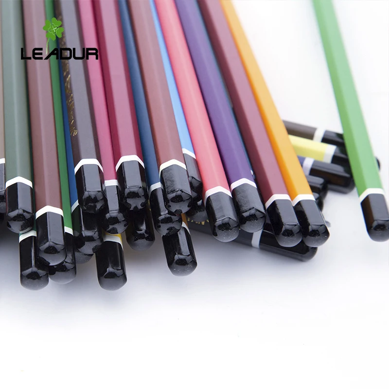 Most popular custom logo hexagon colored pencils