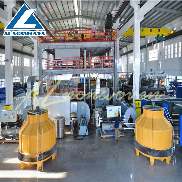 High speed double beam pp spunbond non woven fabric making machine