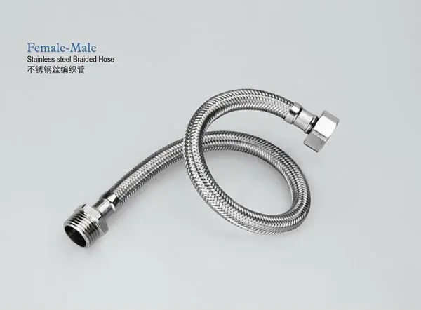 Stainless steel braided flexible hose F1/2*M1/2