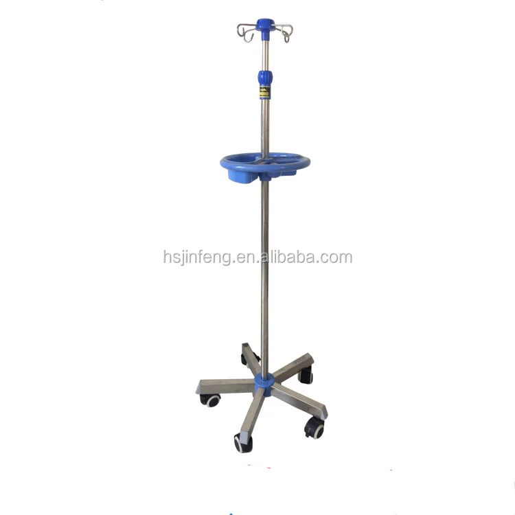 Medical hospital bed iv pole infusion iv stand