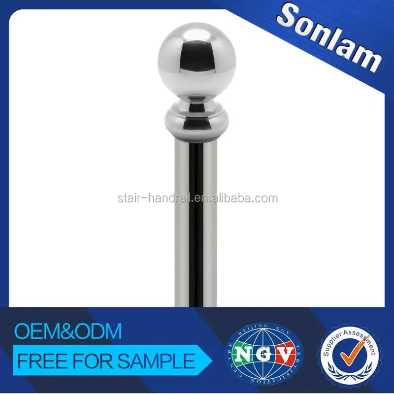 Fitting railing hollow stainless steel handrail ball for stair