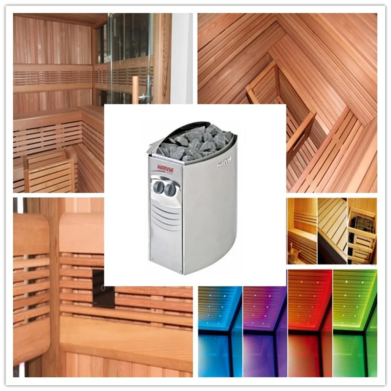 Luxury Sauna Cabin and Economy Steam Shower Room (M-6035)