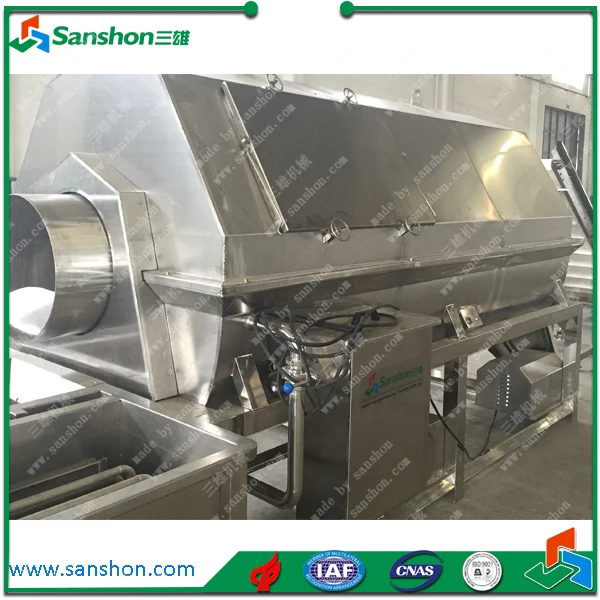 maquina de cocinar Hot Sale blanqueador Asparagus Blanching Machine/Screw Blanching Equipment/Spiral Blanch Machine