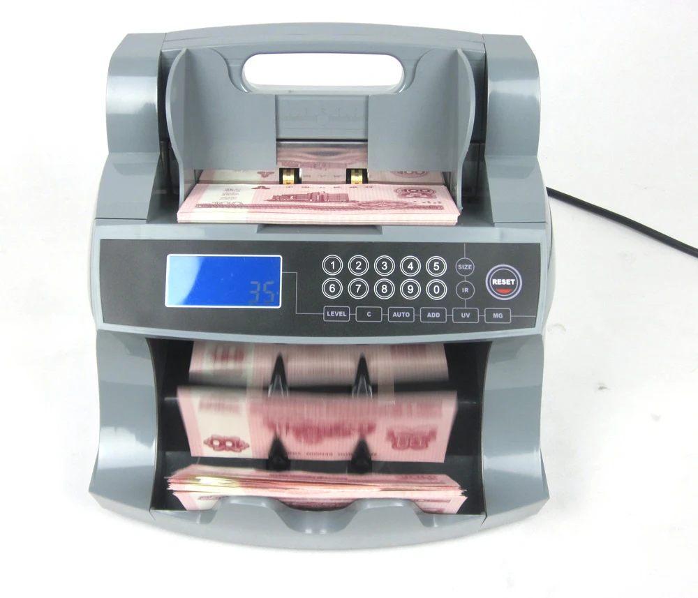 Front Loading Banknote Couner Machine Bill Counter for Polymer notes and Paper Notes ST-2116 UVMG