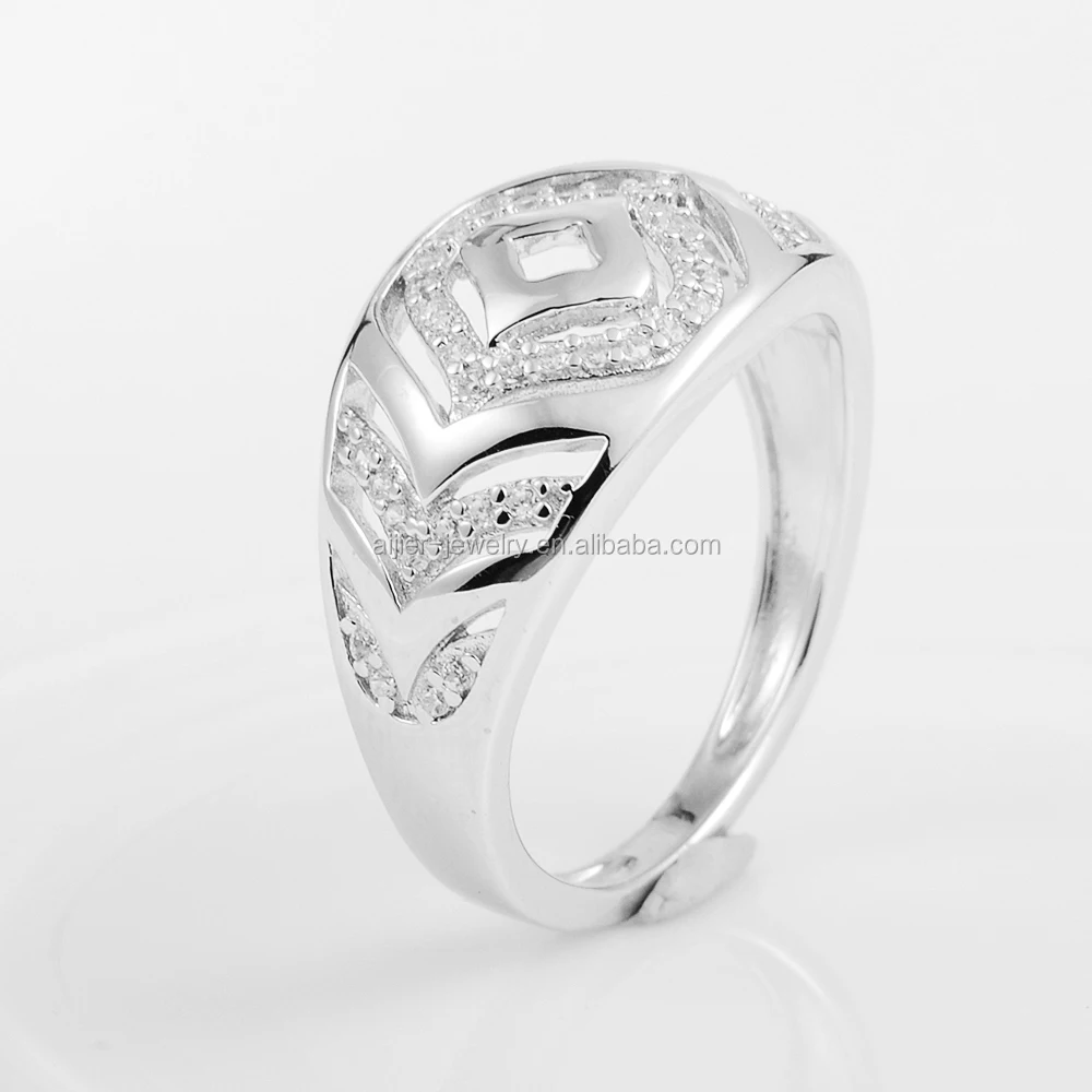 Big Midi Style Ring Top Quality Factory Price Sale Zirconia Ring Silver 925 R-303