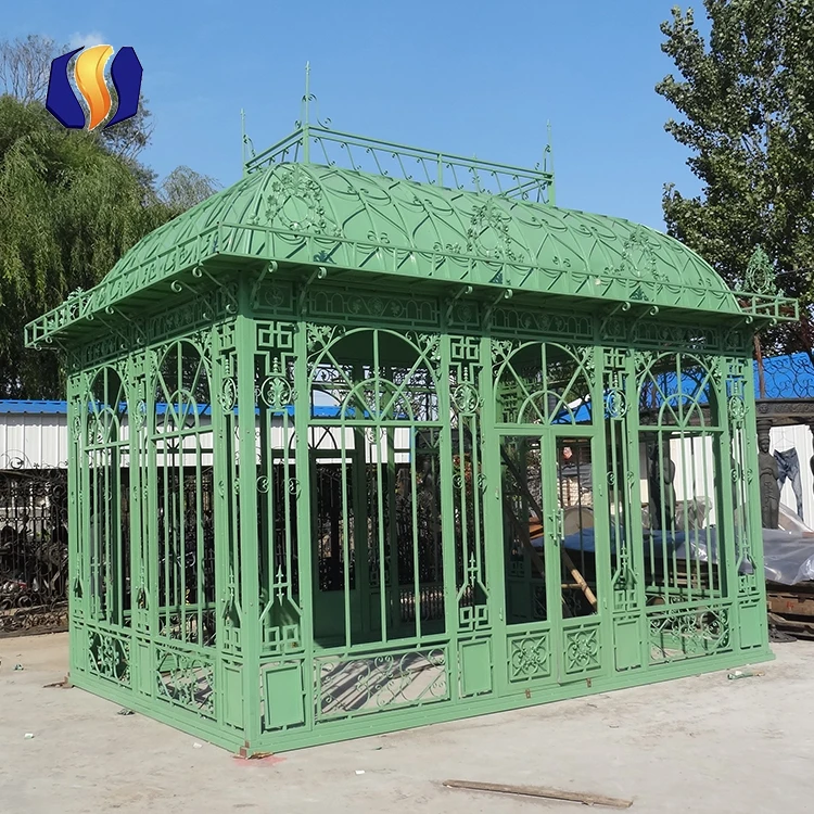 Antique Style Steel Structure Garden Greenhouse