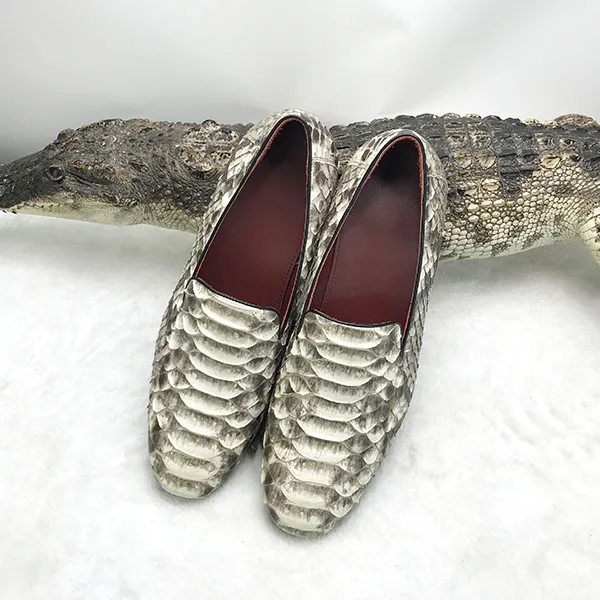 
MOQ 1 PCS 2019 high quality luxury handmade 100% crocodile leather men shoes 