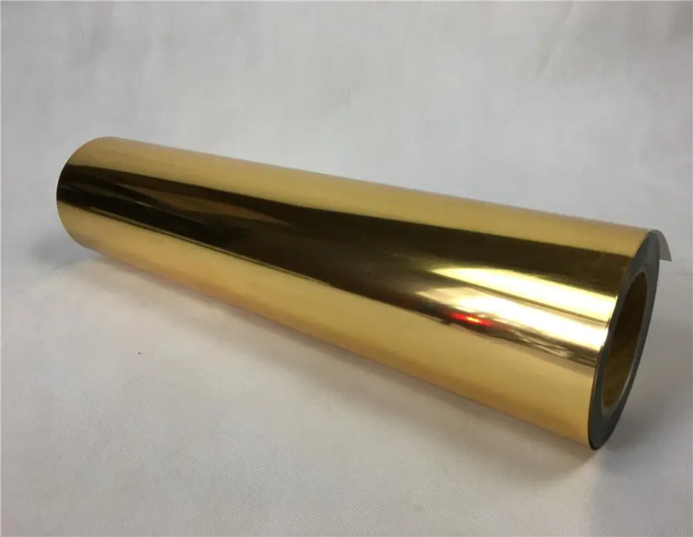 China sell CDN metallic heat transfer vinyl/metallized pet film roll