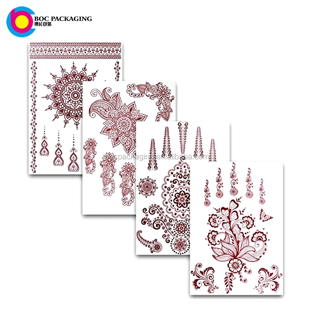 custom made bride henna mehndi temporary tattoo sticker