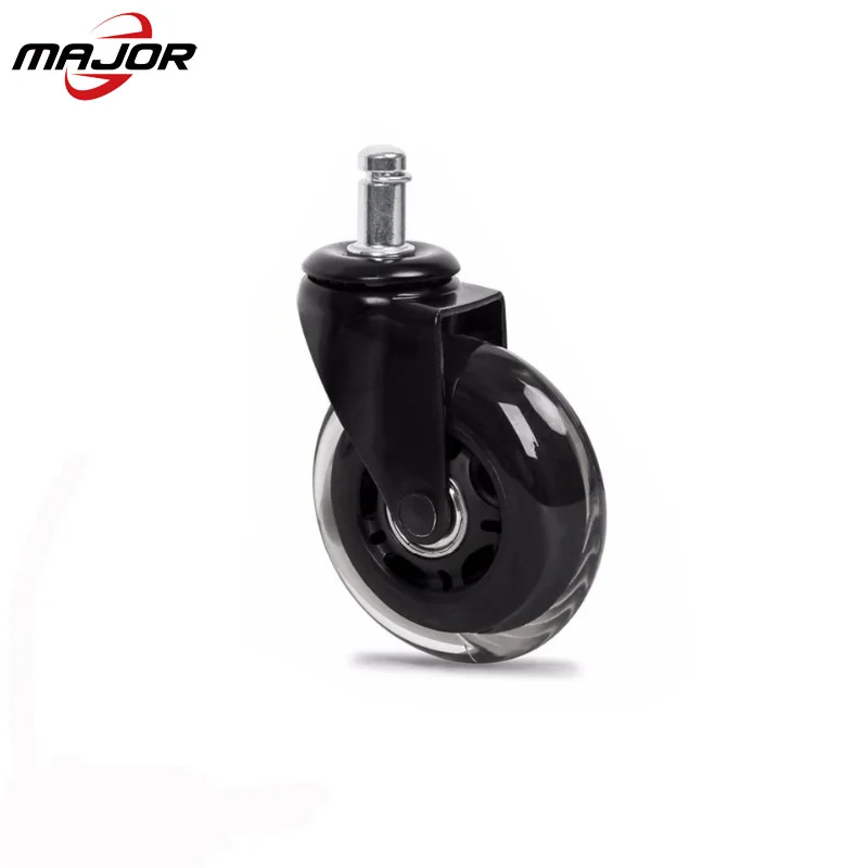 Skateboard spare parts 100mm 4 inch scooter solid tire pu caster wheel