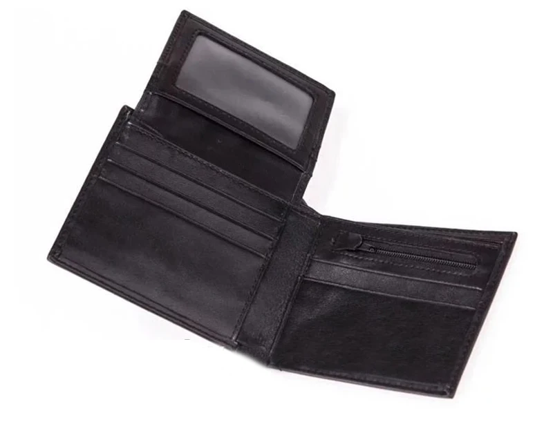 Мужской бумажник двойного сложения из углеродного волокна с диагональю 3K