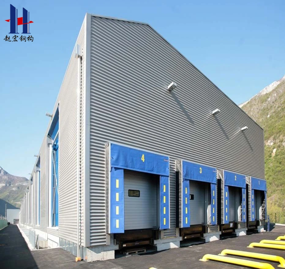 Assembling rust-proof long span steel frame structure warehouse workshop