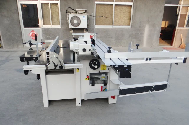 High quality woodworking combines machine with circular saw, planer and thicknesser