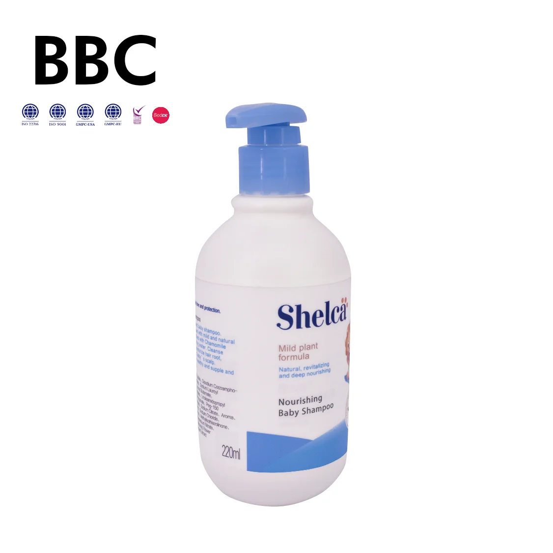 
BBC 220ml Natural Moisturiser Baby Hair Shampoo , Toddler Shampoo 