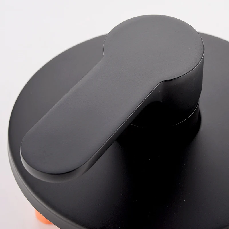 FLG Rainfall in-wall mounted 2 hole single handle blackened brass bath shower faucet with LED shower