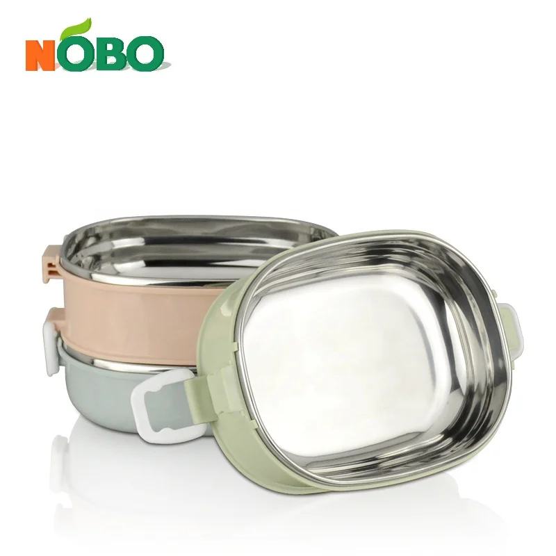 Picnic Table Kids School Rectangle Insulated Tiffin Bento Lunch Box 3 Step Stainless Steel Custom Lunch Boxes With Lid Lock