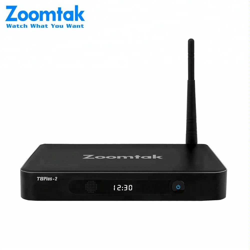 Factory price Media streamer Amlogic S912 tv box Zoomtak T8 plus-2 octa core OTT tv box 4K media streamer