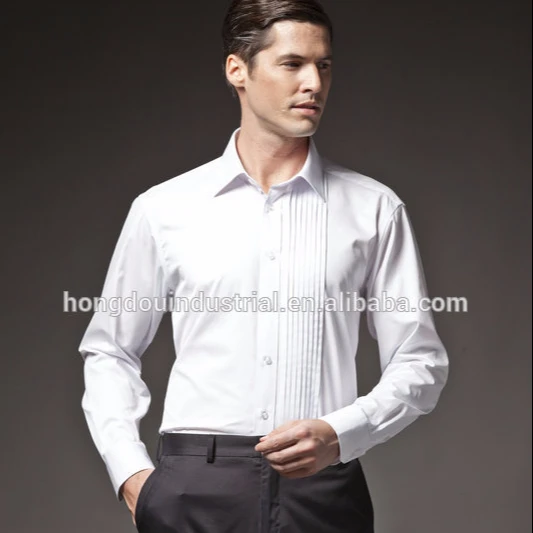 
2021 Fashion White Banded Collar Tuxedo Shirts Mandarin Collar man Shirts Wedding drss shirts 