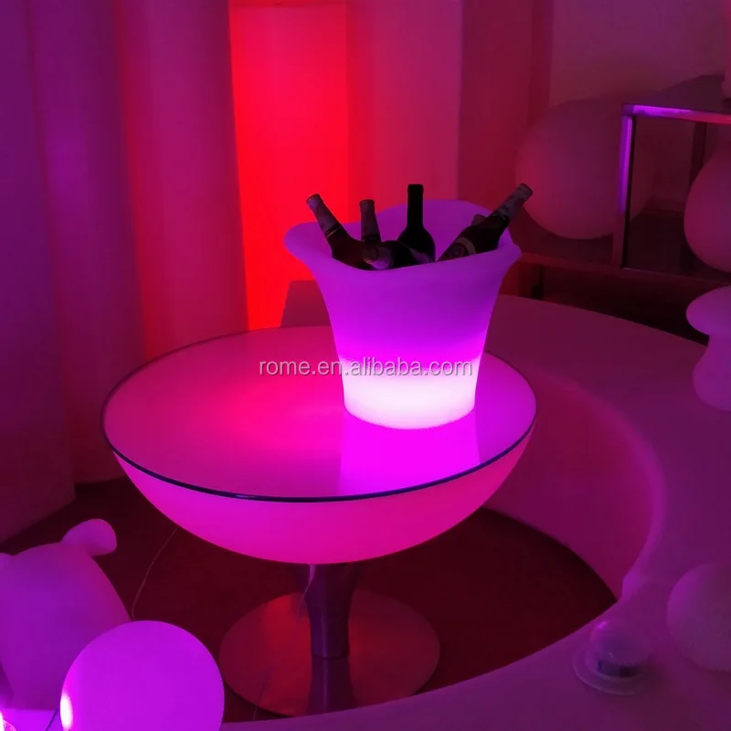 
Waterproof three horns large ice champagne bucket led beverage buckets 