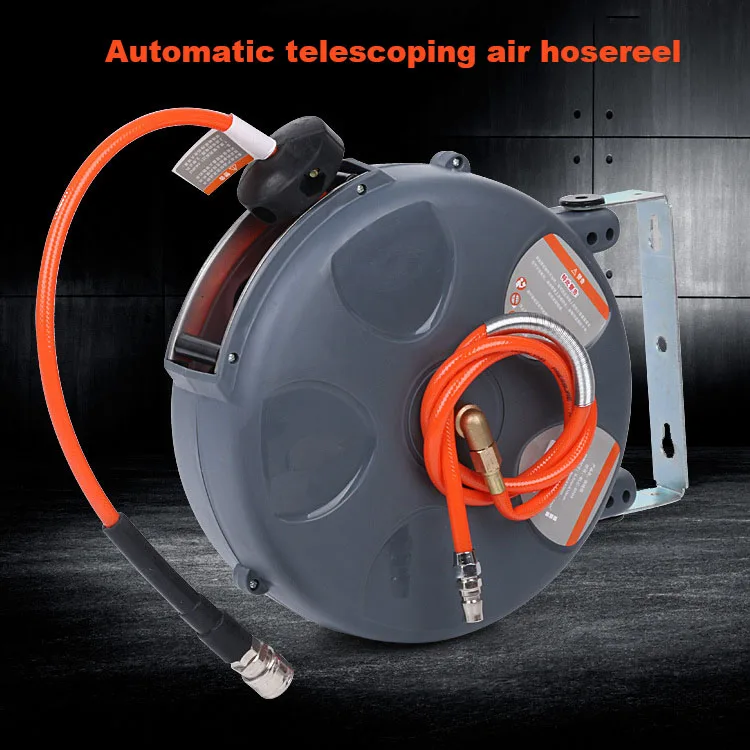 Оборудование для мойки машин автоматические вытяжные собачьи поводки катушки воздушного шланга с пружиной в онлайновой покупке высокого давления водяной шланг катушка пневматический мотовило из Искусственной ПУ-кожи сеткой Размер: 12*8 мм Hosereel